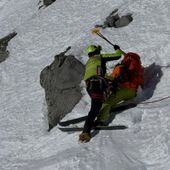 Recuperato dal Sav freerider in difficoltà a Punta Helbronner Recuperato dal Sav freerider in difficoltà a Punta Helbronner