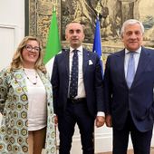 Da sn Giorgia De Fabritiis, Francesco Turcato e Antonio Tajani