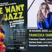 We Want Jazz accoglie Francesca Tandoi al G.H. Billia We Want Jazz accoglie Francesca Tandoi al G.H. Billia