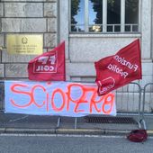 Sciopero e sit-in al tribunale di Aosta