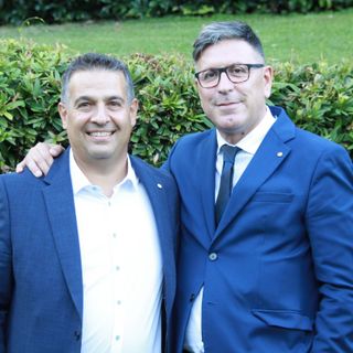 Andrea Caruso (a sn) con il Presidente nazionale CNA Dario Costantini