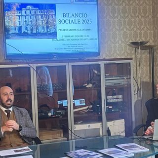 Il pm Manlio D'Ambrosi durante la conferenza sul Bilancio sociale della procura di Aosta