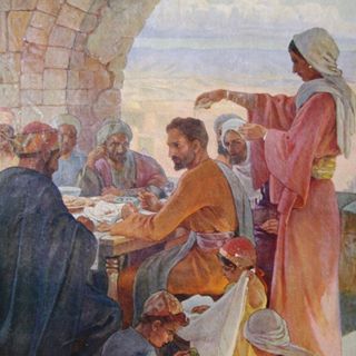 'Unzione del capo di Gesù' (1920); Elsie Anna Wood (1887-1978)