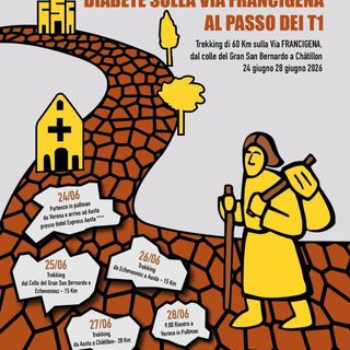 Contro il diabete sulla Via Francigena, in cammino dal G.S.Bernardo a Châtillon