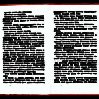 'Libro cancellato'- 1964, Emilio Isgrò (1937)
