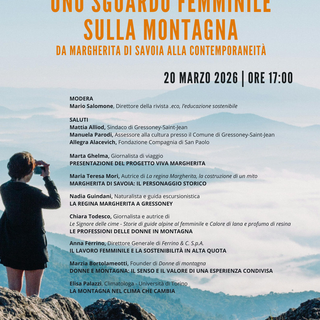 Margherita di Savoia, lo sguardo femminile sulla montagna; conferenza ad Aosta