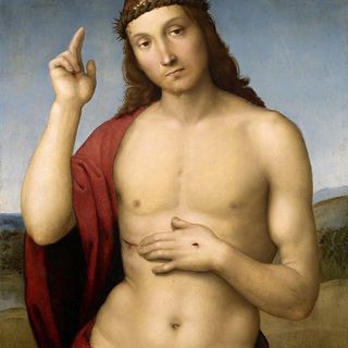 Cristo benedicente, 1502-1504. Raffaello (1483-1520)