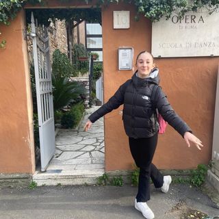 Sofia Maria Barmasse alla scuola di danza del Teatro dell’Opera a Roma