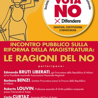 Riforma della magistratura, in Valle gli incontri del Comitato per il No