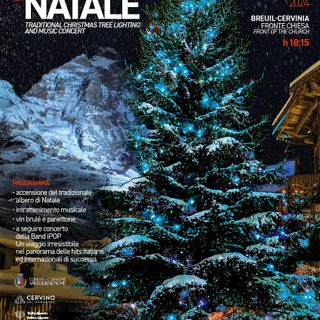 Sabato 7 dicembre Cervinia accende l'Albero di Natale