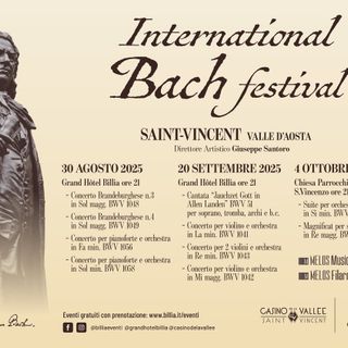 Al Grand Hotel Billia di St-Vincent l'International Bach festival 2025