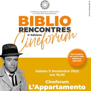 A BiblioRencontres il film 'L’appartamento' di Billy Wilder