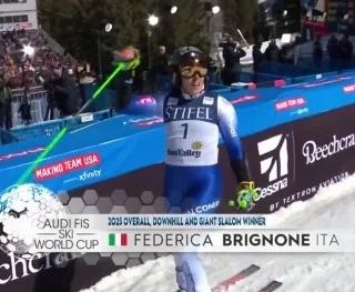 Sci:CdM femminile, il meraviglioso 'triplete' di Federica Brignone