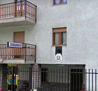 La stazione dei carabinieri di Morgex