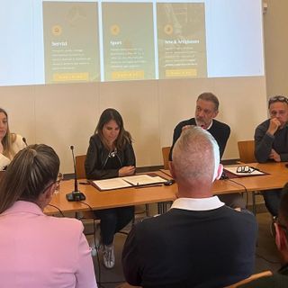 Da sn Cecilia Lazzarotto, Valeria Fadda, Alessandro Cavaliere e Stefano Lunardi
