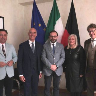 Il Consiglio di Presidenza; da sn Laurent Vierin, Massimo Lattanzi, Stefano Aggravi, Loredana Petey e Corrado Bellora