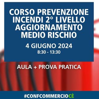 Corso prevenzione incendi martedì 4 giugno