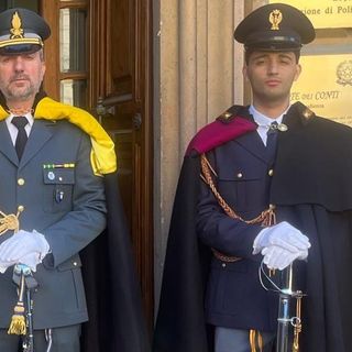 Guardia d'onore all'ingresso della sede giurisdizionale della Corte del conti all'inaugurazione dell'Anno giudiziario 2026