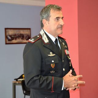 Il Generale Di Stasio saluta i carabinieri del Comando di Aosta