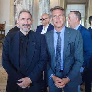 Da dx Emanuele Filiberto e Paolo Fabris