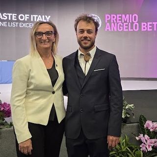 L'assessore Speranza Girod e il giovane viticoltore Nicolas Bovard