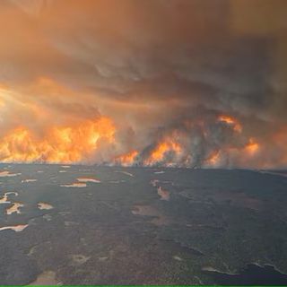 Sulla Valle il fumo degli incendi divampati in Canada