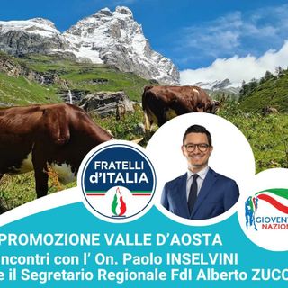 L'eurodeputato Inselvini (FdI) ad Aosta per parlare di agricoltura