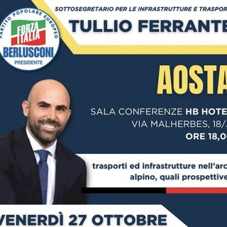 Il sottosegretatio Ferrante (FI) in Valle per parlare di trasporto pubblico