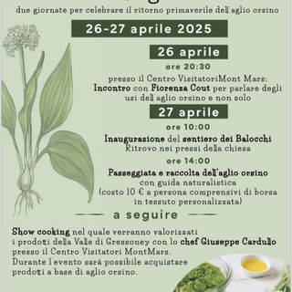 Festa dell’aglio orsino a Fontainemore, un weekend di natura, gusto e tradizione