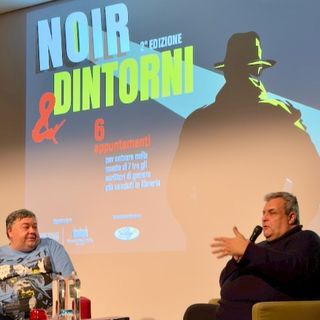 Luca Crovi e Andrea Cerone sul palco del G.H. Billia