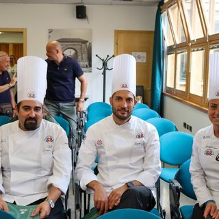 Da sn Giuseppe Cardullo, Lorenzo Boccuto e Giuseppina Serra
