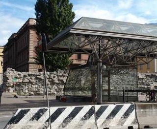 Aosta, disagi da maltempo aparcheggio sotterraneo e alll'autostazione in via Carrel
