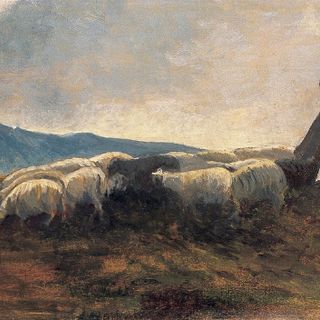 'Pastore con gregge', 1904-1905; Sebastiano Satta (1867-1914)