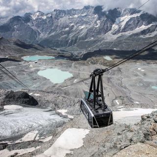 Salita funiviaria al Plateau Rosa