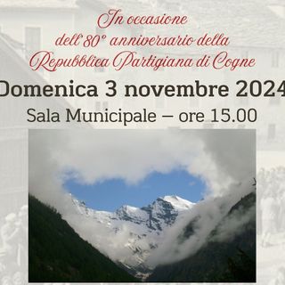Domenica 3 novembre l’Anpi ricorda la Battaglia di Cogne