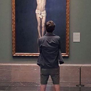 Davanti al 'Cristo crocefisso' di Velasquez, 2017