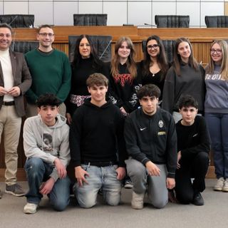 La classe II C 'Turismo' dell'Itpr in Consiglio Valle