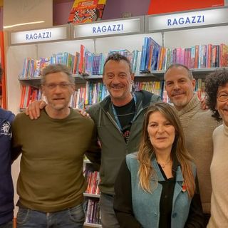 Da sn Samuele Scalvino, Riccardo Jans, Andrea Damarco, Enrico Montrosset, Massimo Bezzo e Mirella Gherardi