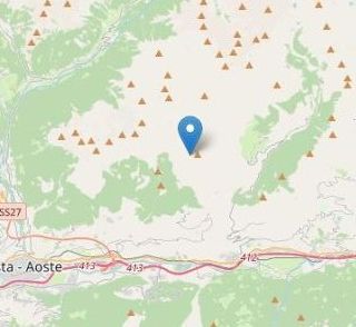Scossa di terremoto magnitudo 2.1 ieri sera con epicentro a Quart