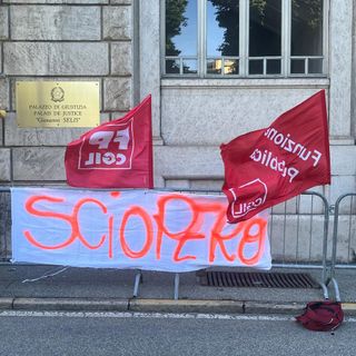 Sciopero e sit-in al tribunale di Aosta