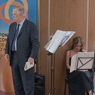 Un momento della cena solidale all'Institut Agricole con la partecipazione di Anna Maria Actis