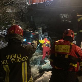 Frana a Ivery sulla strada di Perloz