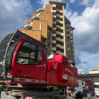 Aosta; E' arrivato questa mattina Zeus, abbatterà i 'grattacieli'