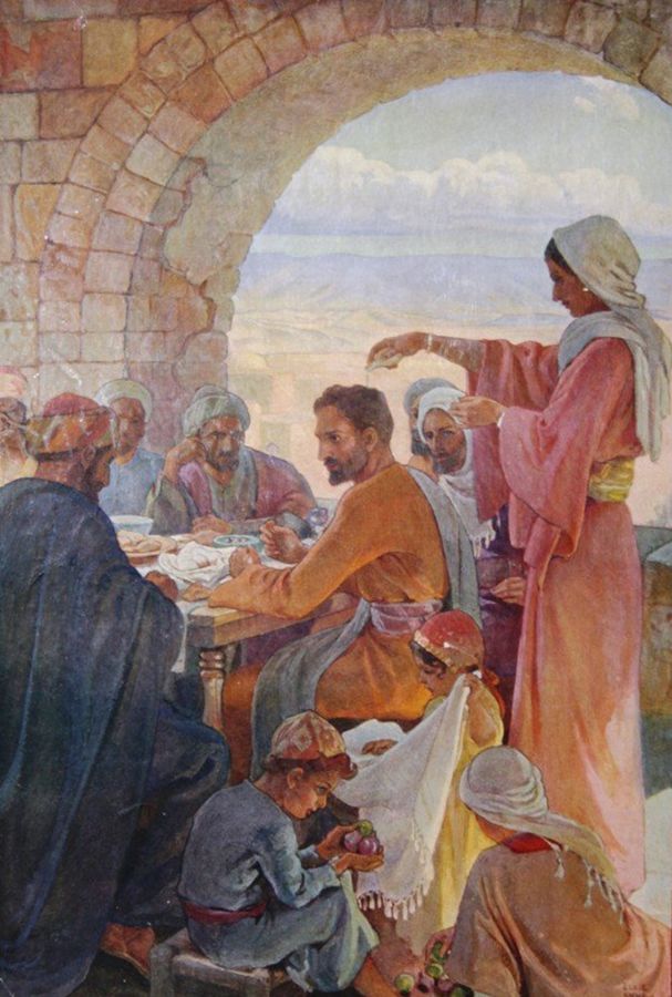 'Unzione del capo di Gesù' (1920); Elsie Anna Wood (1887-1978) 'Unzione del capo di Gesù' (1920); Elsie Anna Wood (1887-1978)