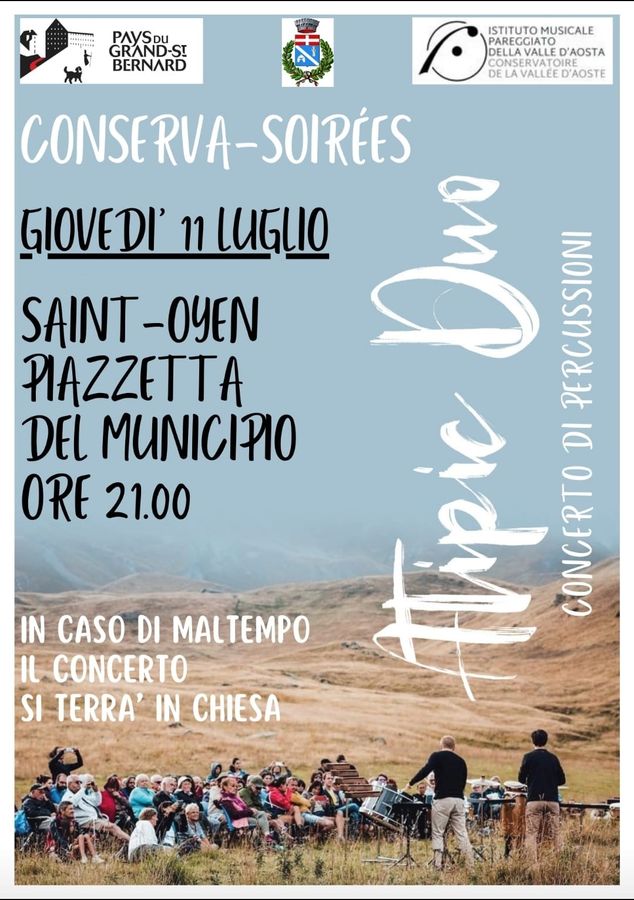 Les Jeudis du Conservatoire: il 23 maggio c'è il concerto di 'Atipic Duo'