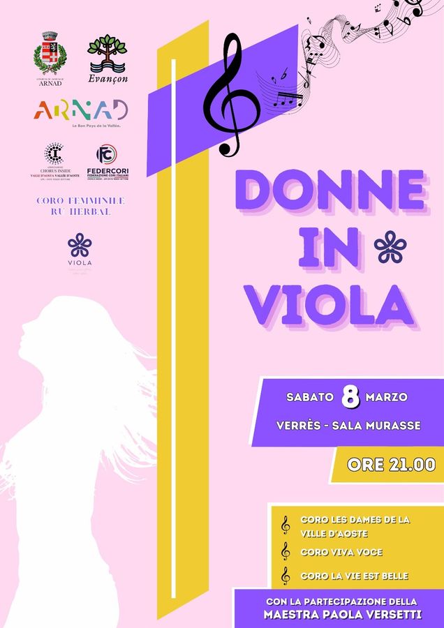 A Verres la terza edizione del concerto 'Donne in Viola' A Verres la terza edizione del concerto 'Donne in Viola'