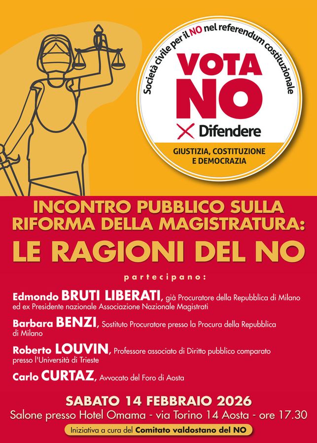 Riforma della magistratura, in Valle gli incontri del Comitato per il No