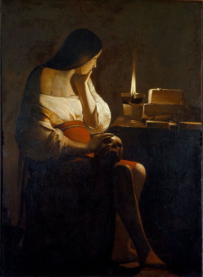 'Maddalena penitente', 1640-1645 - Georges de La Tour (1593-1652) 'Maddalena penitente', 1640-1645 - Georges de La Tour (1593-1652)