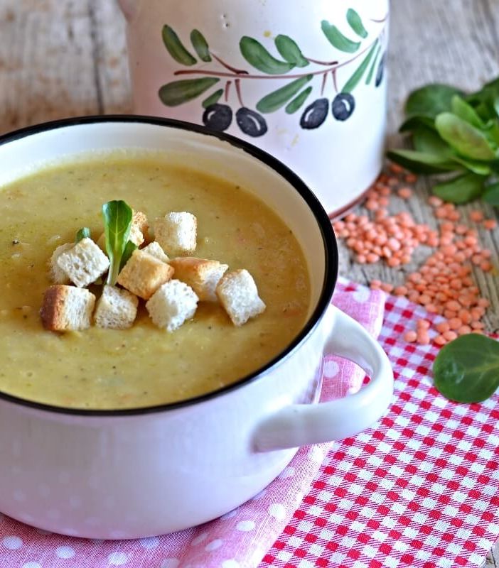 La Pagina del Goloso di Cinzia Raso; zuppa di lenticchie rosse decorticate