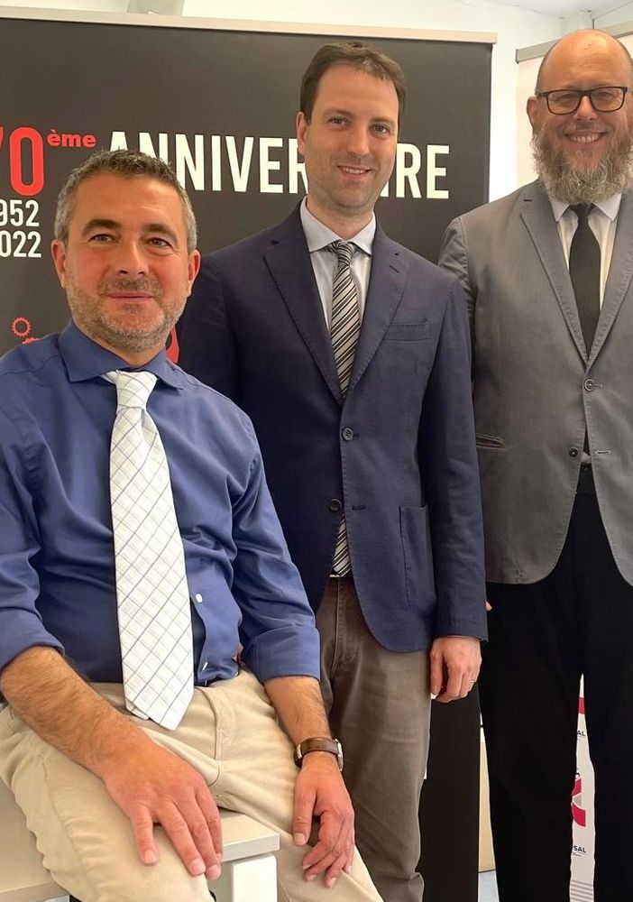 Da sn Luigi Bolici, Diego Salto, Alessandro Celi